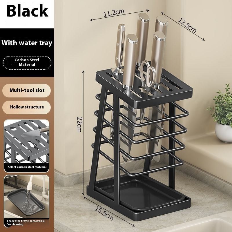 Portable Household Kitchen Knife Integrated Storage Rack