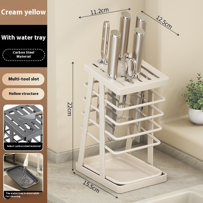 Portable Household Kitchen Knife Integrated Storage Rack