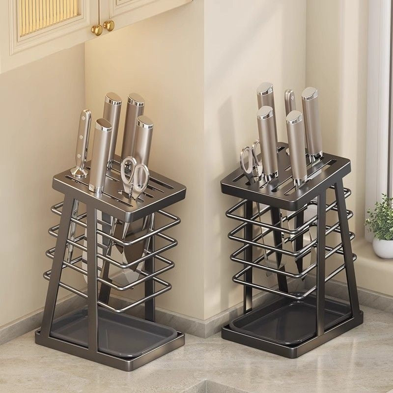 Portable Household Kitchen Knife Integrated Storage Rack